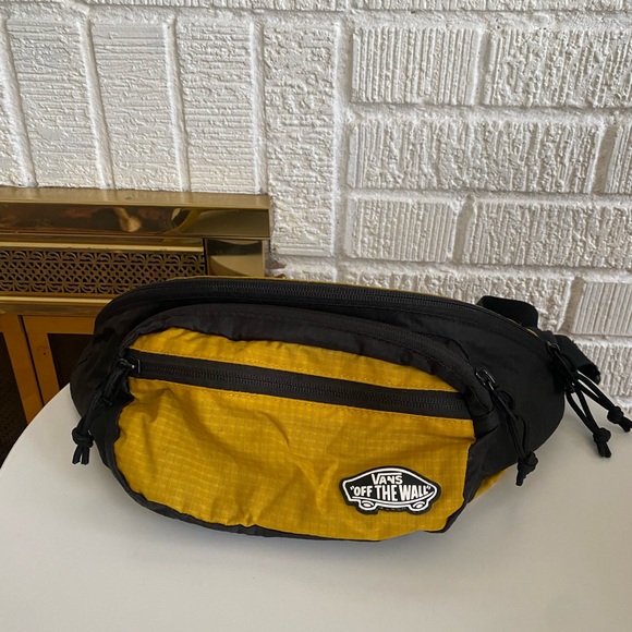 Vans Bags Vans Street Ready Yellow Black Nylon Waist Pack Fanny